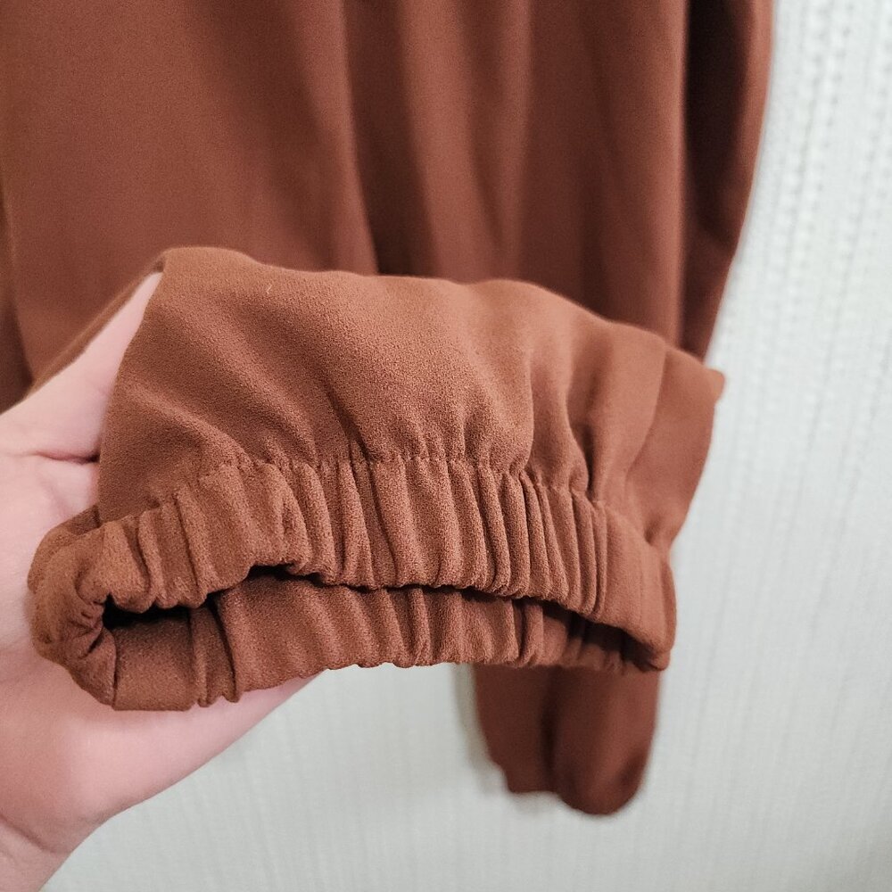 Express Midrise Brown Jogger Pants Women's Plus Size 2X - Picture 8 of 12